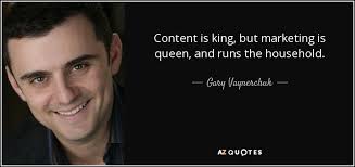 content is king but marketing is queen quote content audit increase your manufacturing organic Google rankings.