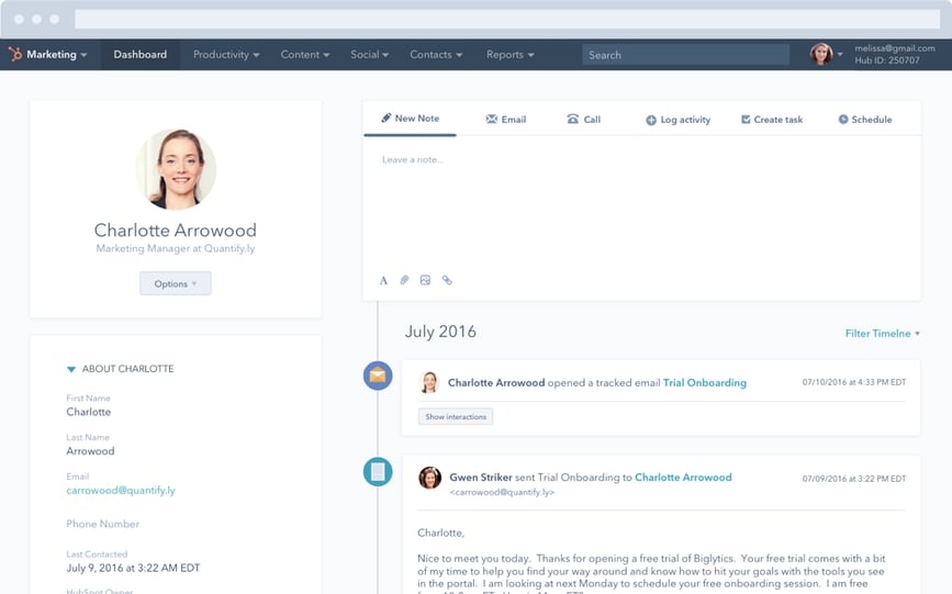 Hubspot crm image