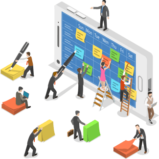 Social media marketing calendar image