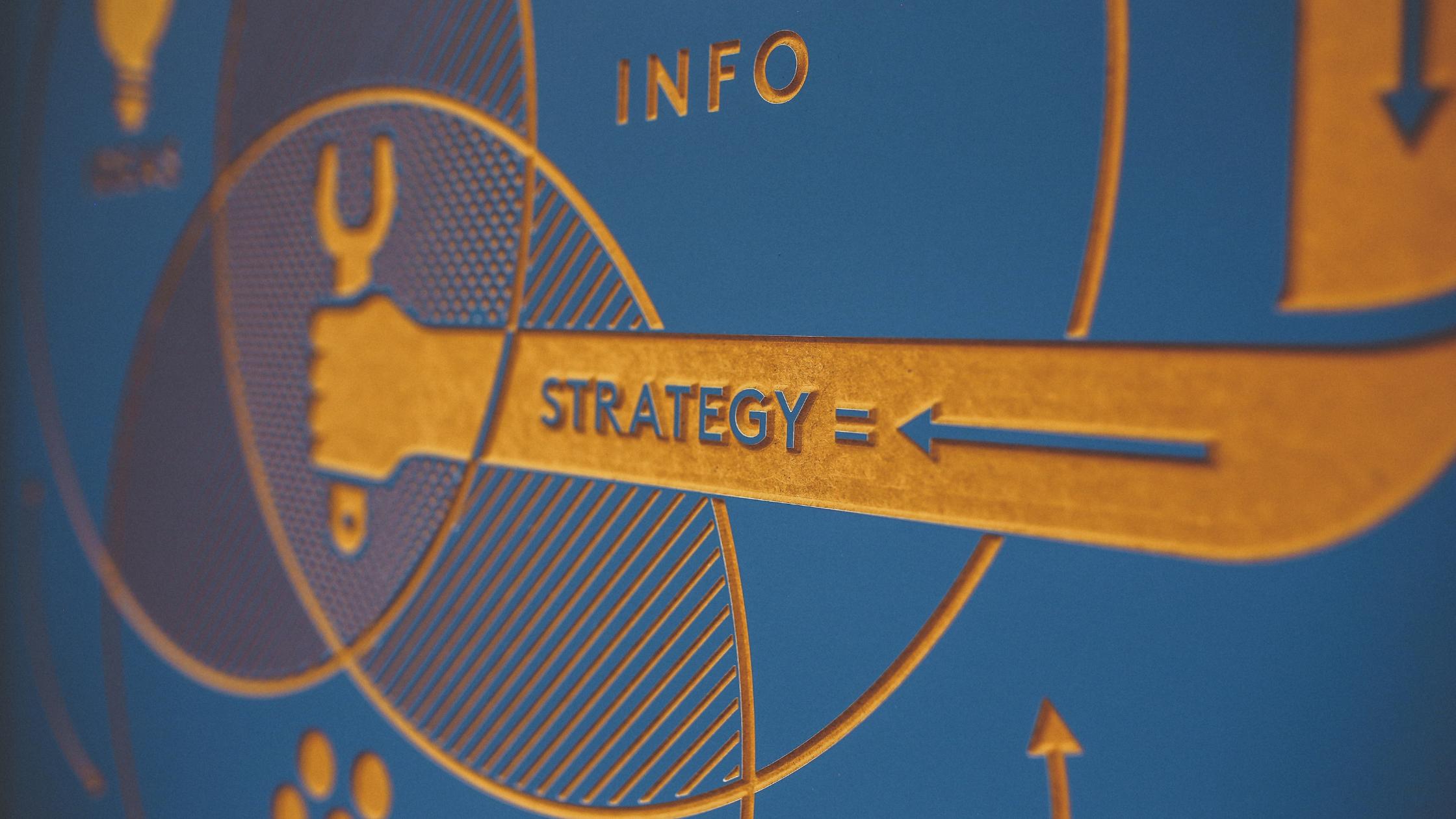 Inbound Marketing strategy - a gold robot hand holding a tool